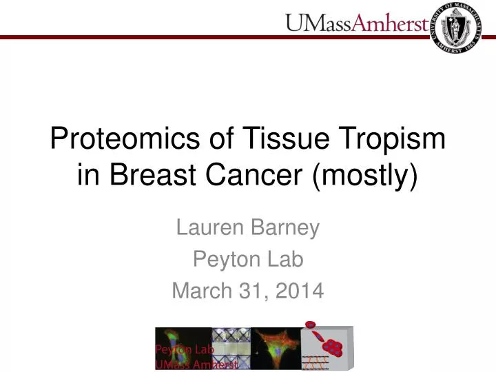 proteomics of tissue tropism in breast cancer mostly