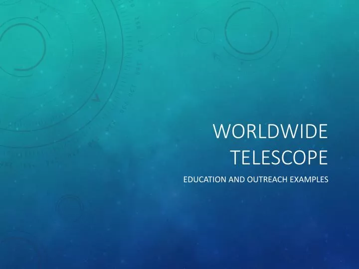 worldwide telescope