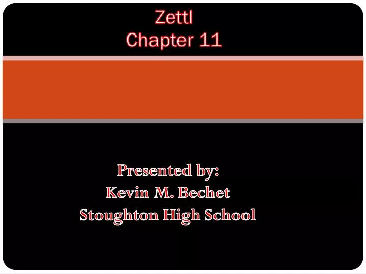 zettl chapter 11