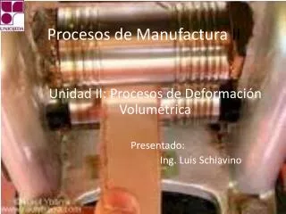 procesos de manufactura ii