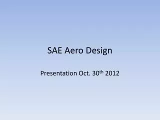SAE Aero Design