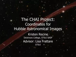 The CHAI Project: Coordinates for Hubble Astronomical Images