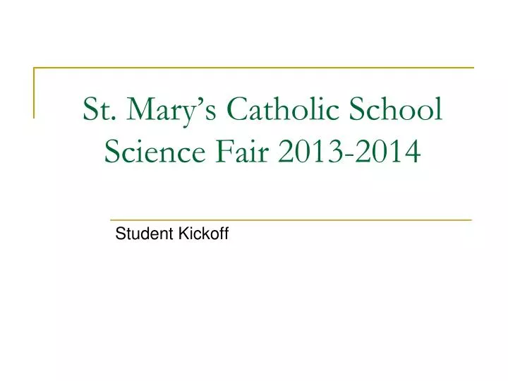 st mary s catholic school science fair 2013 2014