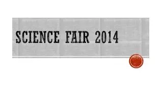 Science Fair 2014