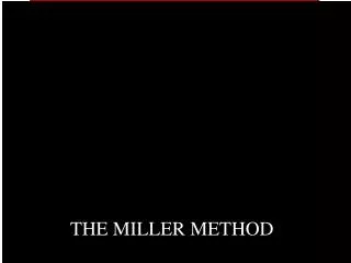 A Review of the Miller Method