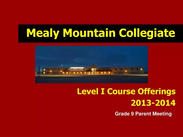 mealy mountain collegiate