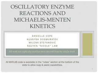 Oscillatory enzyme reactions and Michaelis-Menten Kinetics