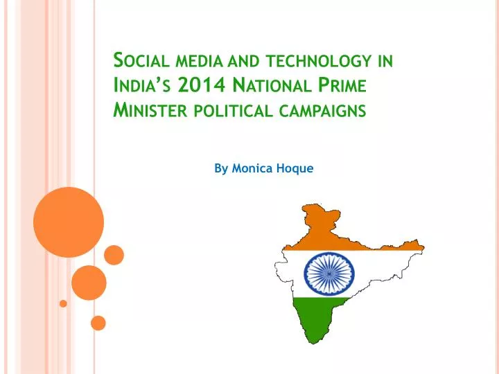 social media and technology in india s 2014 national prime minister political campaigns