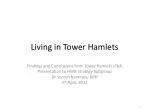 Living in Tower Hamlets - slide 1