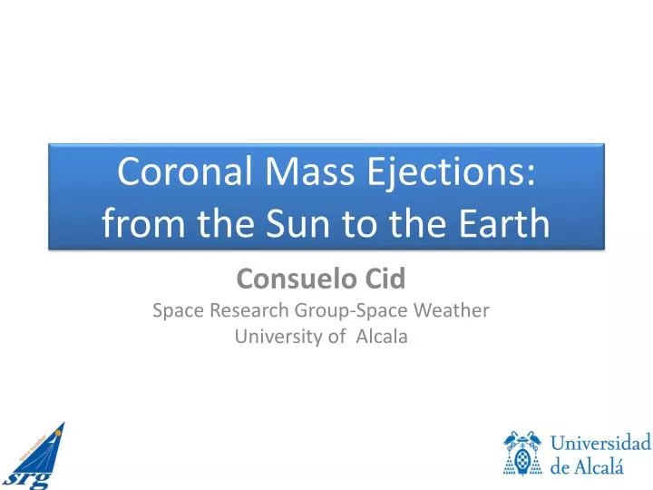 coronal mass ejections from the sun to the earth
