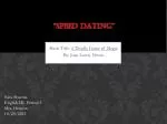 “Speed dating”