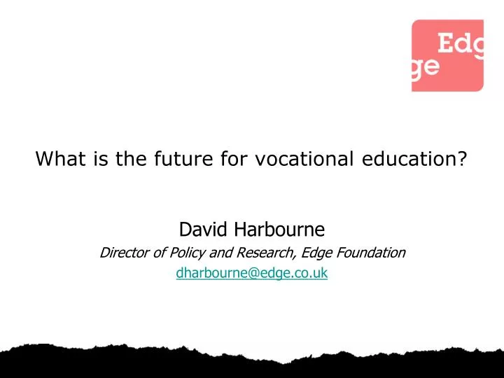 what is the future for vocational education