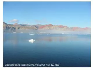 Ellesmere Island coast in Kennedy Channel, Aug.-12, 2009