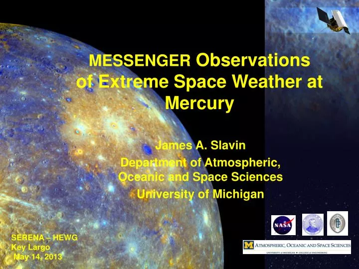 messenger observations of extreme space weather at mercury