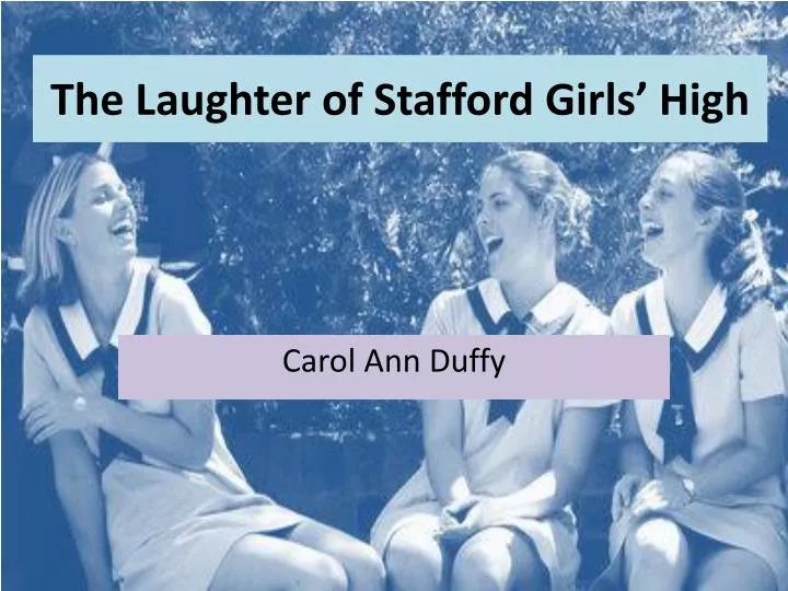 the laughter of stafford girls high