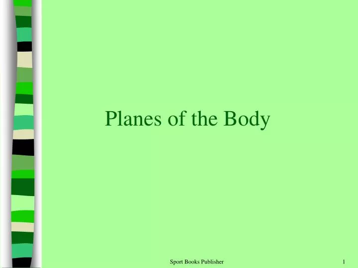 planes of the body
