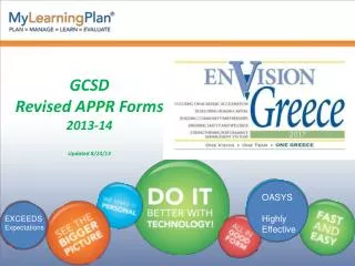 GCSD Revised APPR Forms 2013-14 Updated 8/23/13