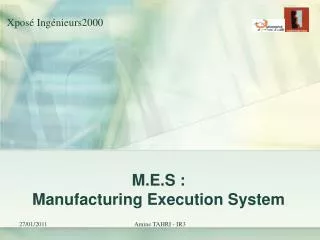 m e s manufacturing execution system
