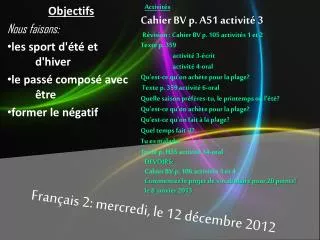 fran ais 2 mercredi le 12 d cembre 2012