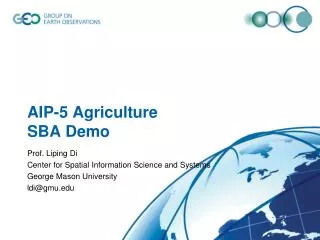 AIP-5 Agriculture SBA Demo