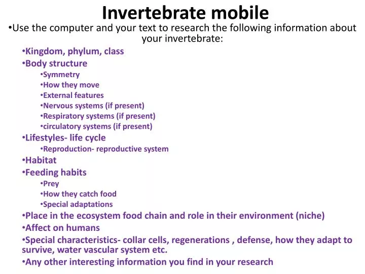 invertebrate mobile