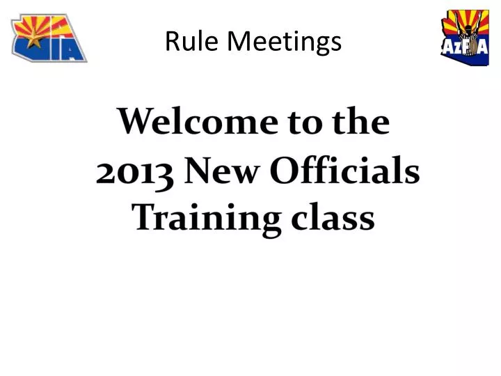 rule meetings