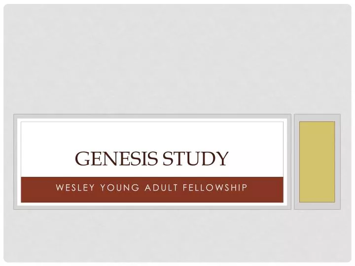 genesis study