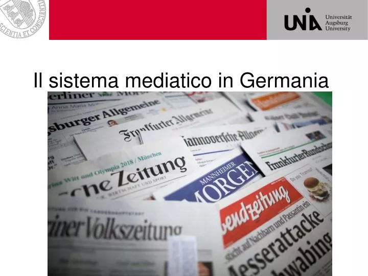 il sistema mediatico in germania