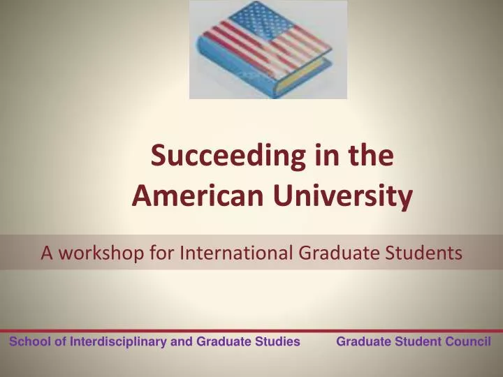 succeeding in the american university