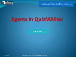 Agents in QuizMASter