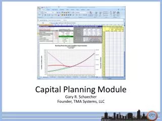 Capital Planning Module Gary R. Schaecher Founder, TMA Systems, LLC