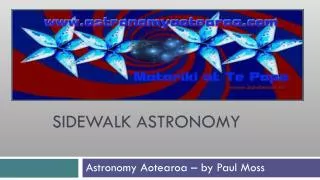 SIDEWALK ASTRONOMY