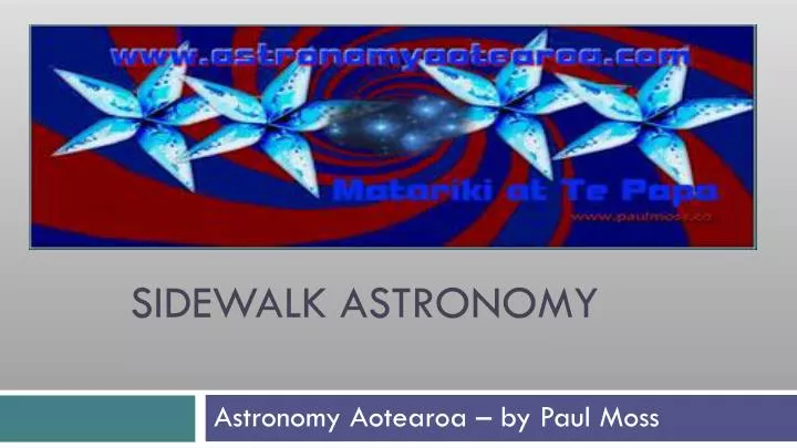 sidewalk astronomy