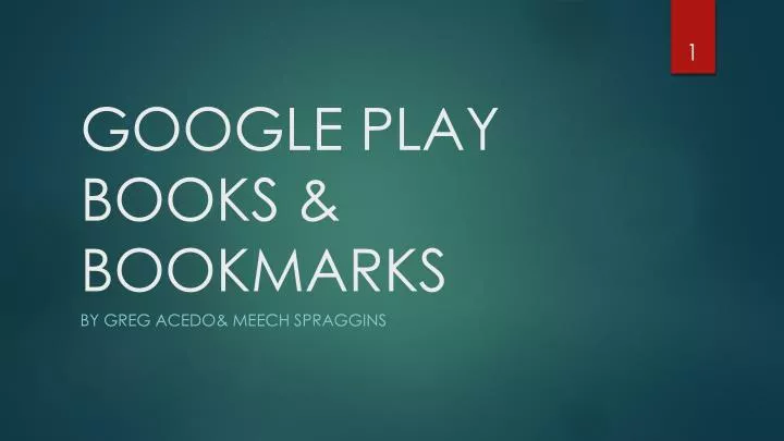 google play books bookmarks