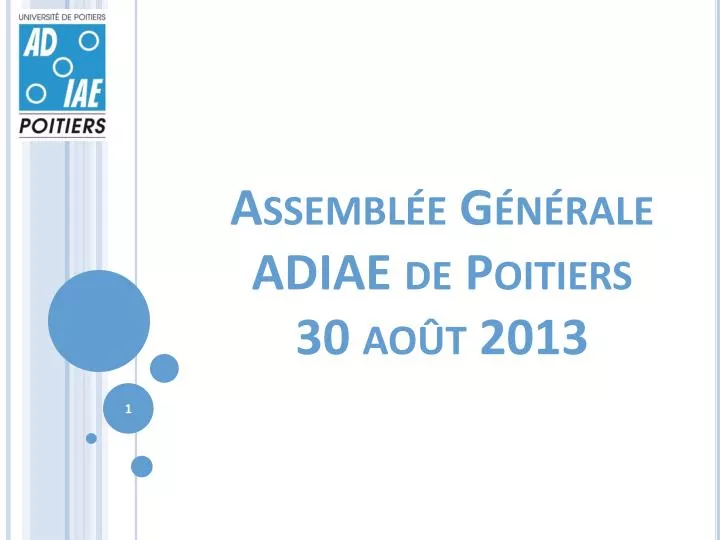 assembl e g n rale adiae de poitiers 30 ao t 2013