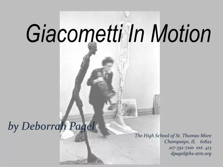 giacometti in motion