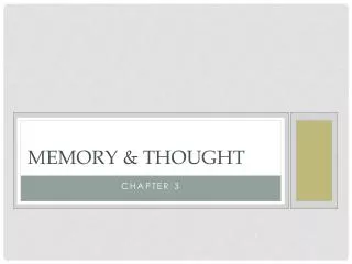 Memory &amp; Thought