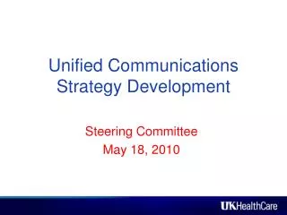 Unified Communications Strategy Development