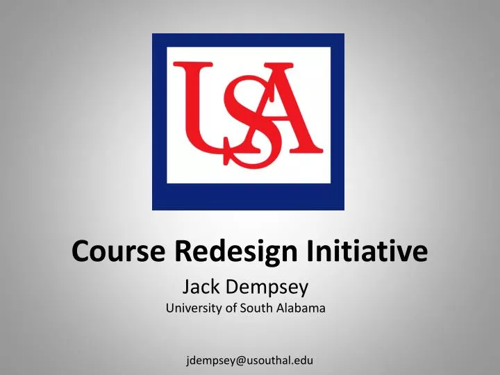 course redesign initiative