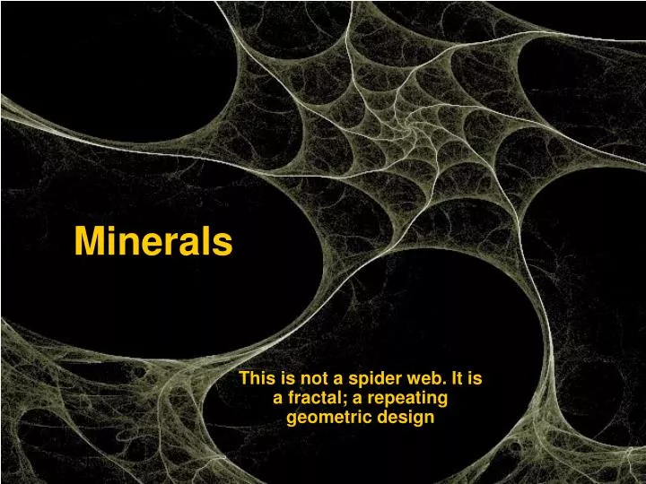 minerals