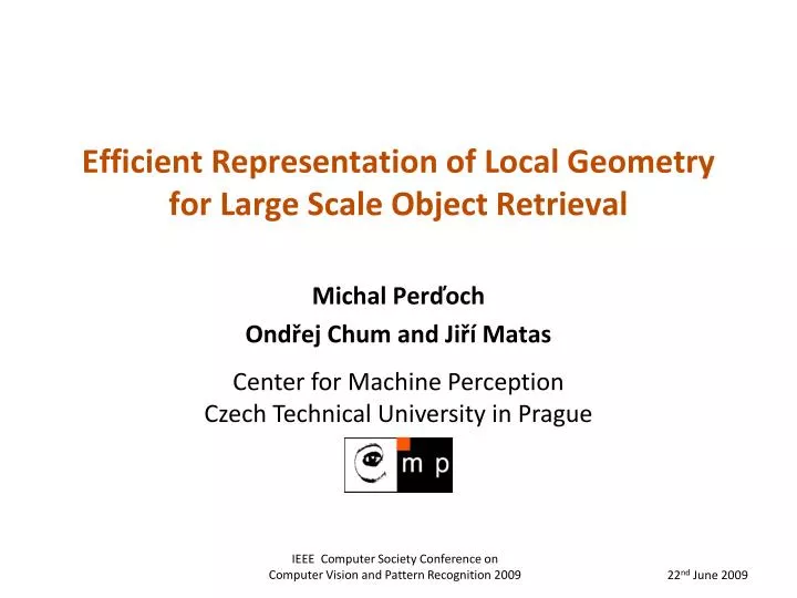 efficient representation of local geometry for large scale object retrieval