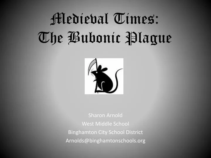 medieval times the bubonic plague