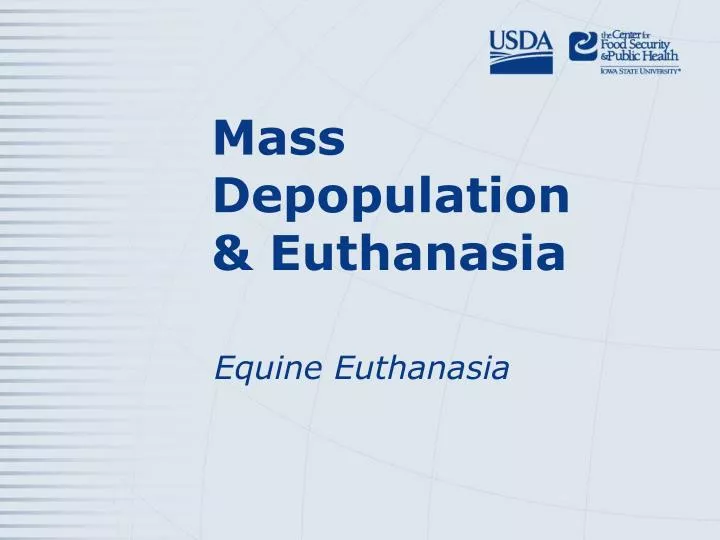 mass depopulation euthanasia