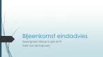 Bijeenkomst eindadvies - slide 1
