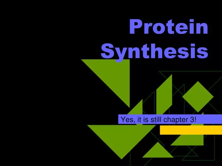 protein synthesis