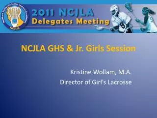 NCJLA GHS &amp; Jr. Girls Session