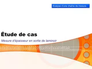 tude de cas