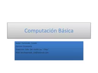 computaci n b sica