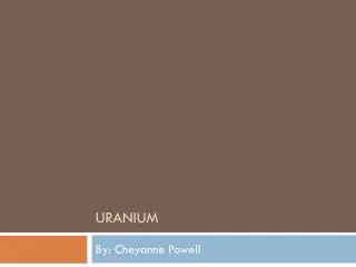 uranium