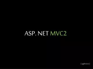 ASP. NET MVC2